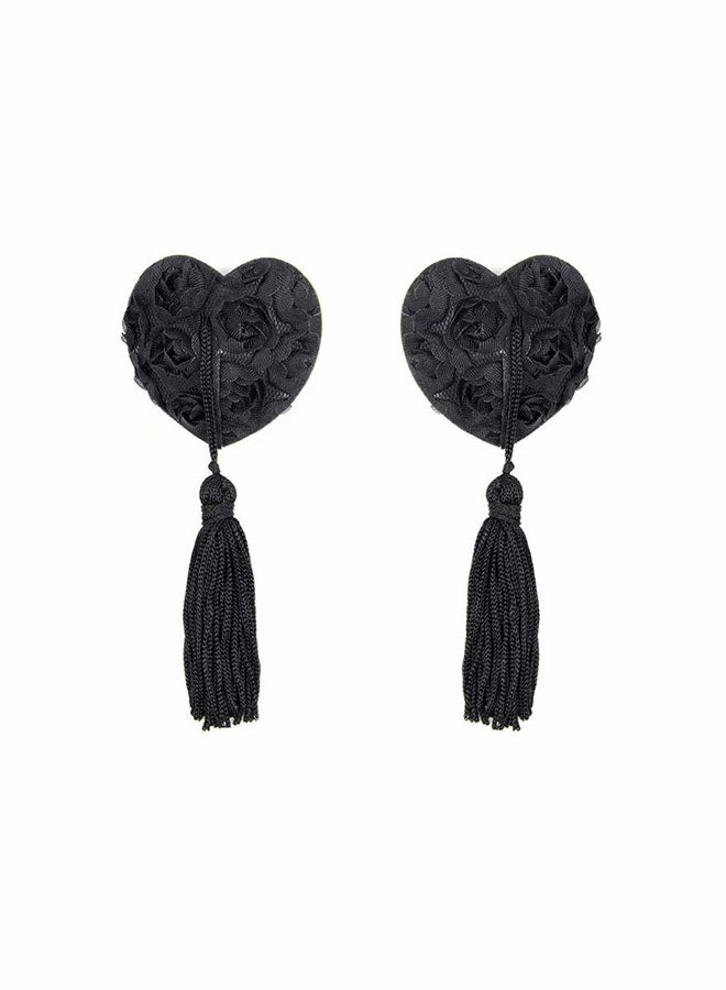 Heart Shape Nipple Cover Black - Image 1