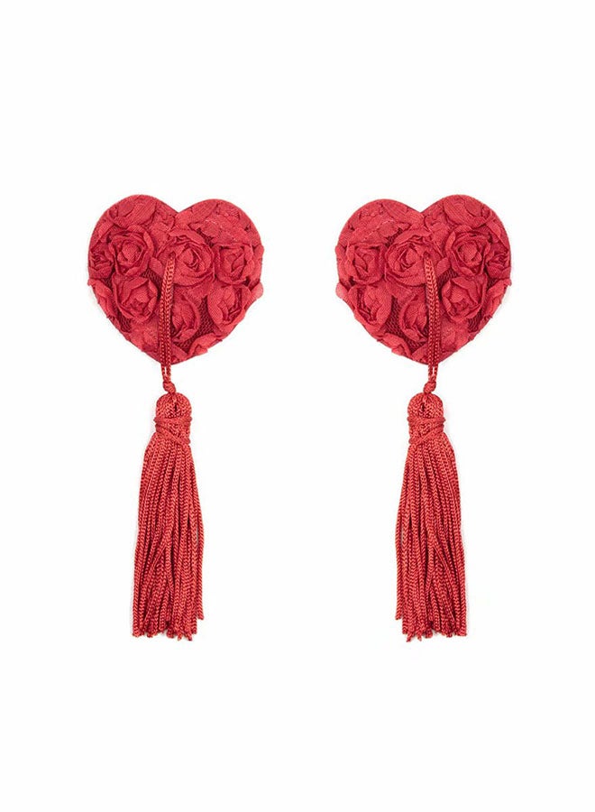 Heart Shape Nipple Cover Red - Image 1