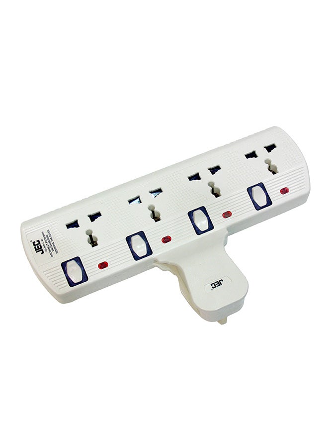 JEC - 4-Way Extension Socket 3250 watts White - Image 1