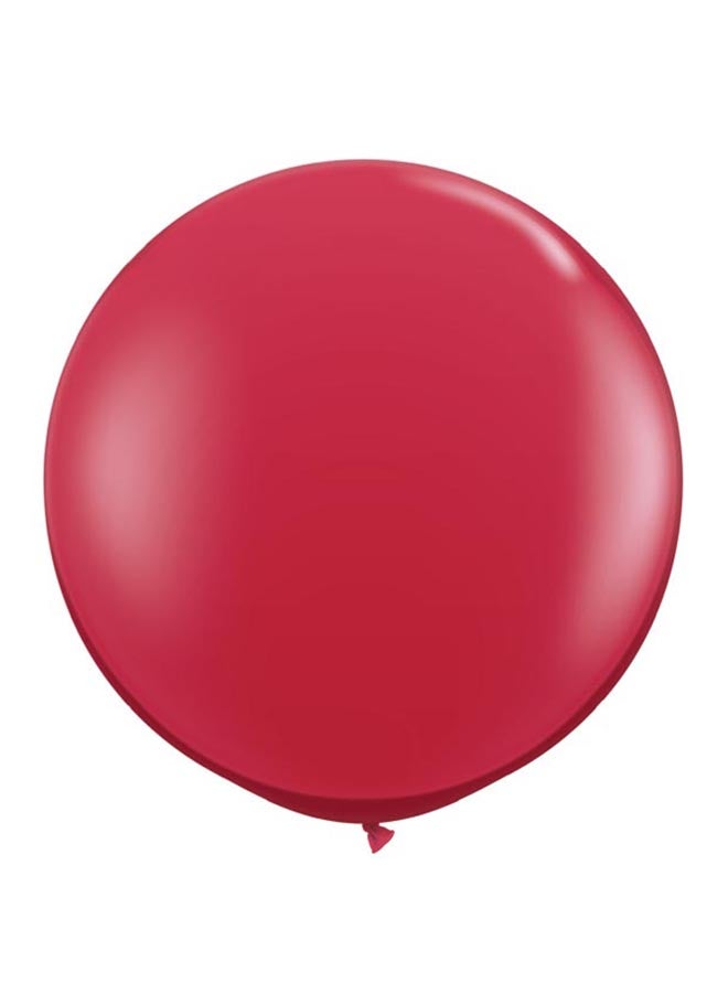 بالونات لاتكس بلون الياقوت الأحمر من قطعتين 3بوصة