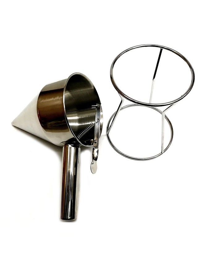 Generic - Multifunctional Pancake Batter Dispenser Silver 26cm - Image 1