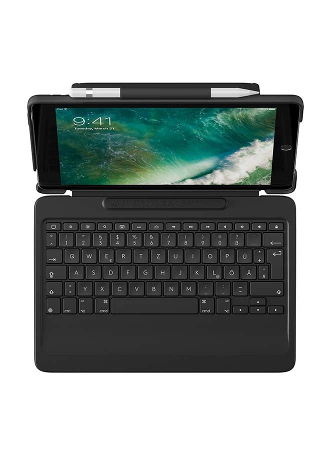 Logitech - Detachable Bluetooth Keyboard And Folio Case For Apple iPad Air Black - Image 1