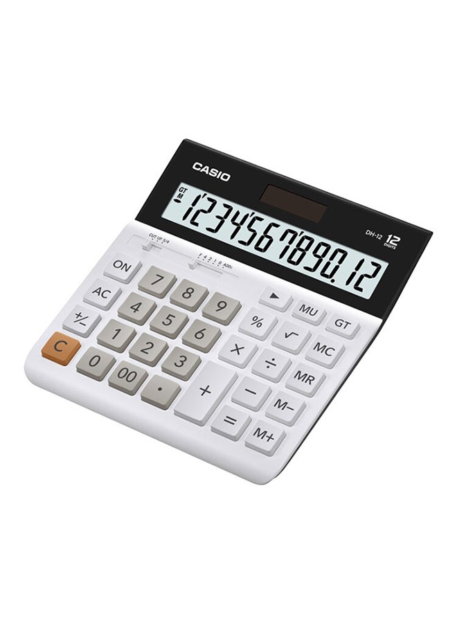 12-Digit Office Calculator DH-12-WE-W-DH White/Black/Grey