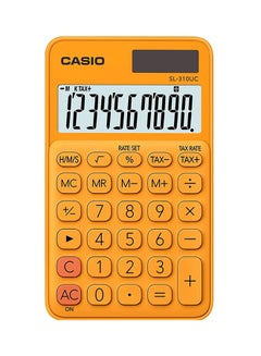 كاسيو آلة حاسبة أساسية 10 أرقام طراز SL-310UC-RG-N-DC‏ برتقالي 