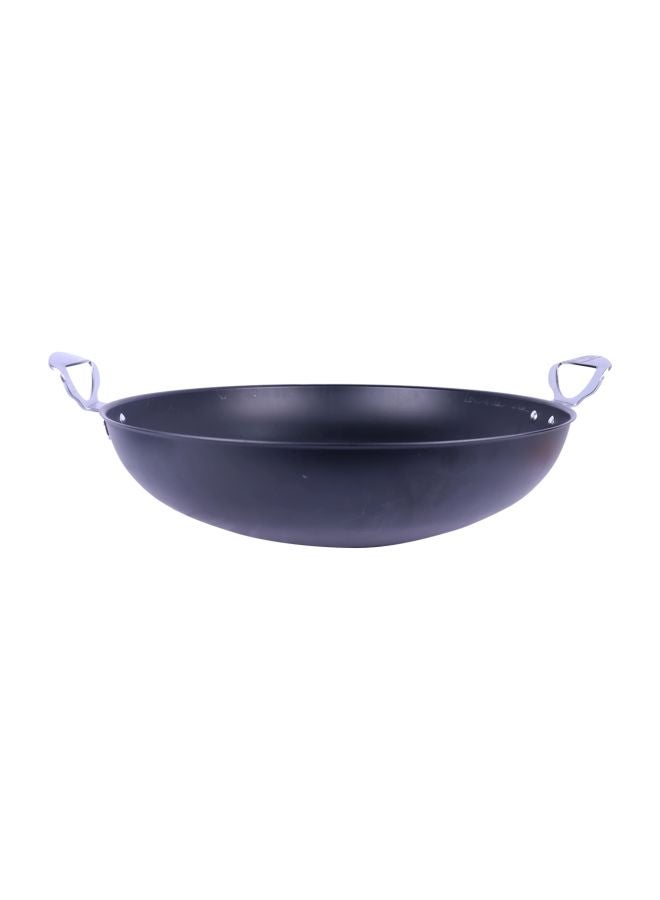 Metal Frying Wok Black 43x12cm - v1580107161/N33952479A_2