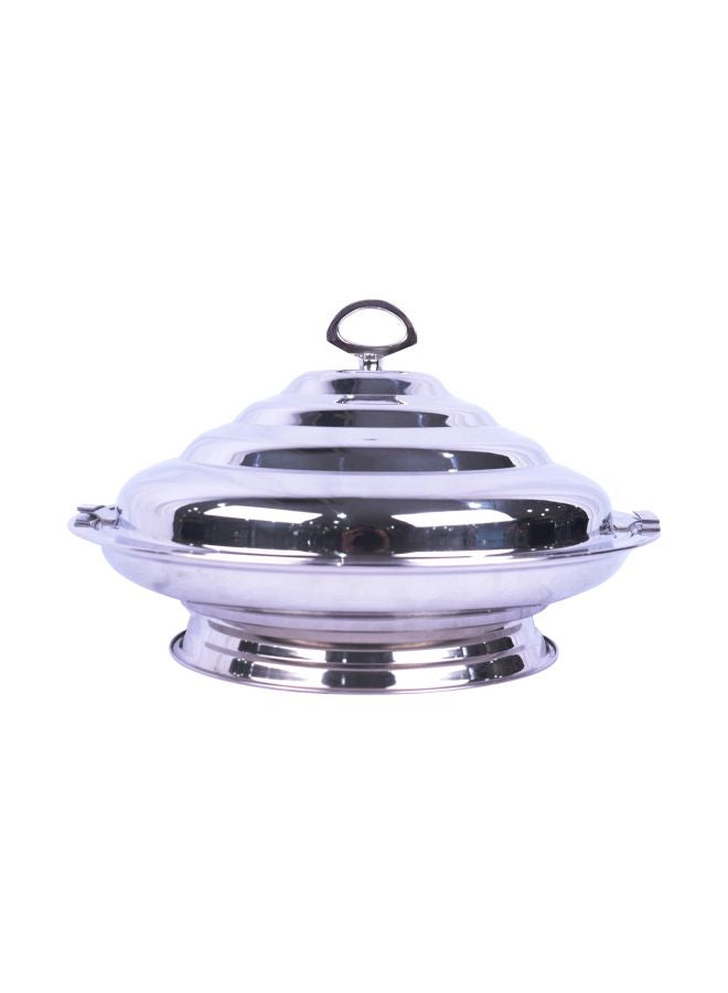 Bin-Shihoun-Abomar Stainless Steel Serving Plate With Lid Silver 40x23cm  - Image 1
