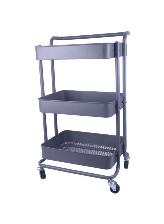 Bin-Shihoun-Abomar - 3-Tier Vegetable Rack With Wheel Black 72x40x28centimeter - Image 1