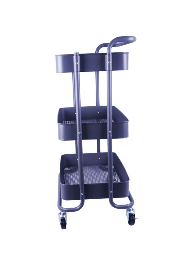 Bin-Shihoun-Abomar - 3-Tier Vegetable Rack With Wheel Black 72x40x28centimeter - Image 1