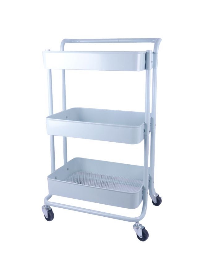 بن شيهون أبوعمر رف تخزين الخضراوات مزود بـ 3 رفوف وعجلات أزرق فاتح 72x40x28Ø³Ù†ØªÙŠÙ…ØªØ± - Image 2