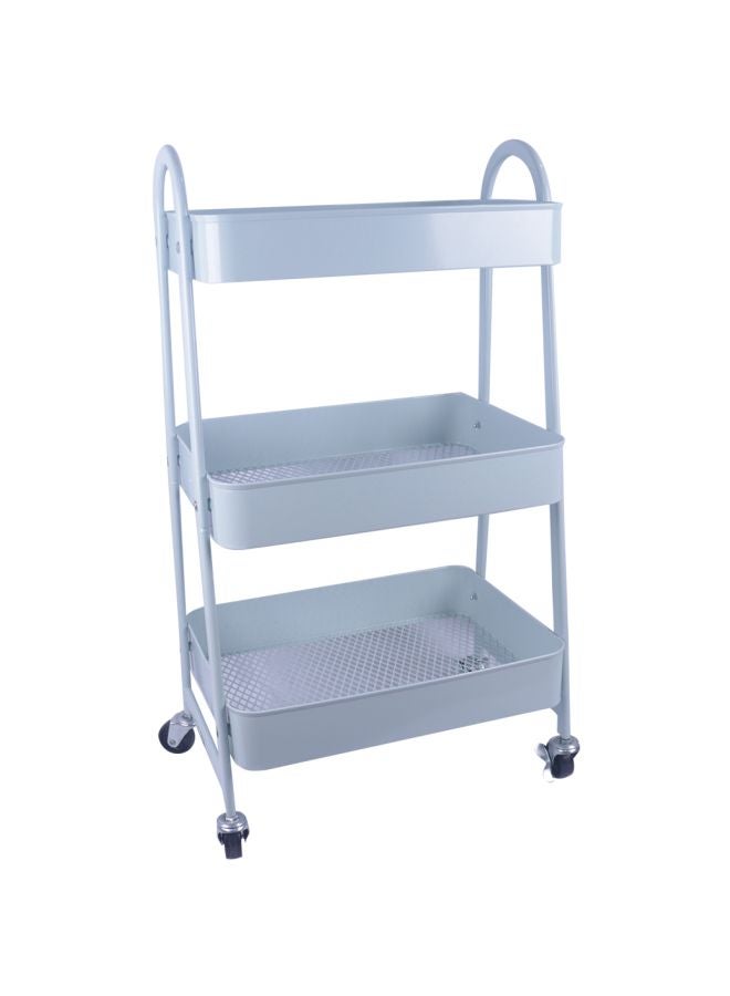 Bin-Shihoun-Abomar - 3 Level Stainless Steel Food Rack White 80x40x30cm - Image 1