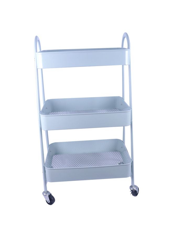 Bin-Shihoun-Abomar - 3 Level Stainless Steel Food Rack White 80x40x30cm - Image 1