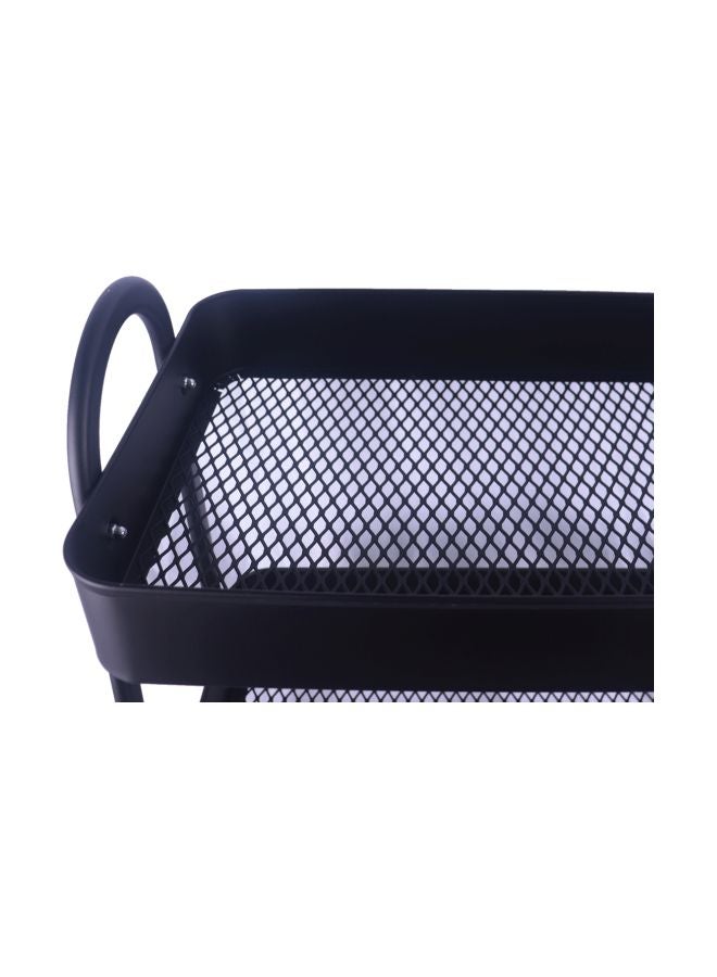 Bin-Shihoun-Abomar - 3 Level Stainless Steel Food Rack Black 80x40x30cm - Image 1