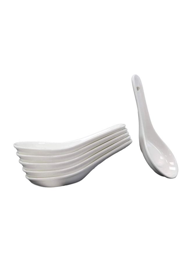 ARTC 6-Piece Soup Spoon Set White 13x4.5centimeter  - Image 1