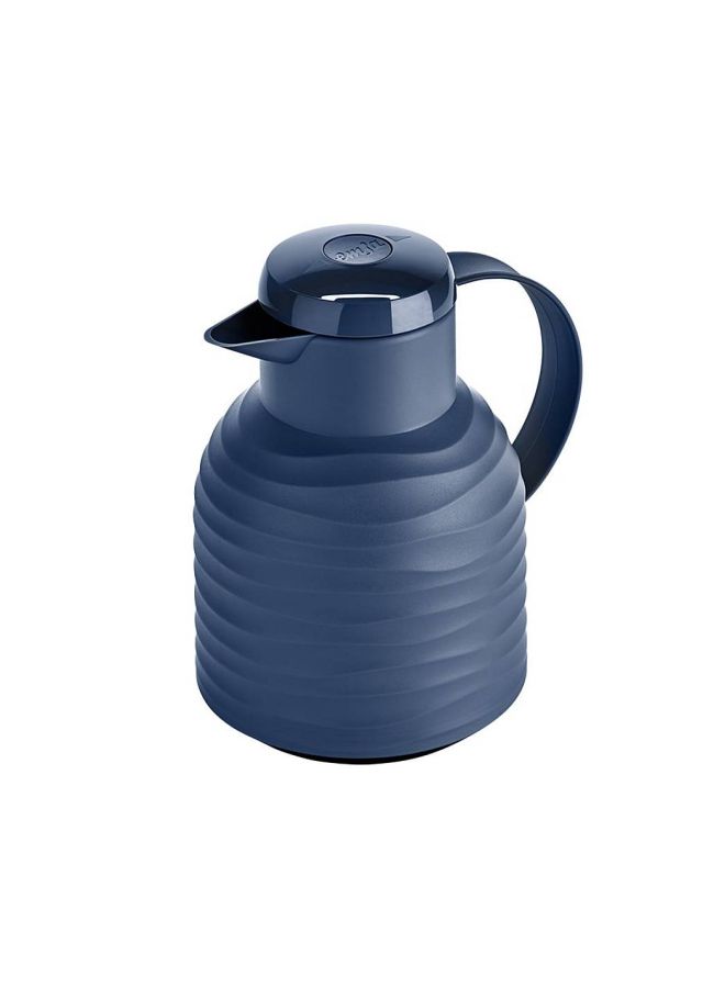 emsa - Meticulously Designed Samba Wave Vacuum Flask Blue 1Liters - Image 1