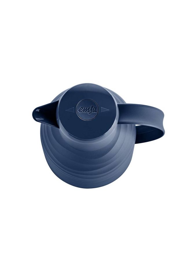 emsa - Meticulously Designed Samba Wave Vacuum Flask Blue 1Liters - Image 1