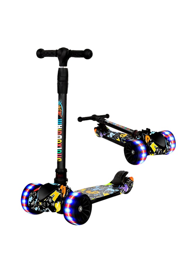 Cool Baby 3-Wheel Kick Scooter With Skateboard Multicolour