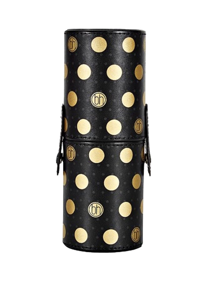 BH Cosmetics - 11-Piece Dot Collection Multi Use Brush Set With Storage Case Black/Gold - Image 1
