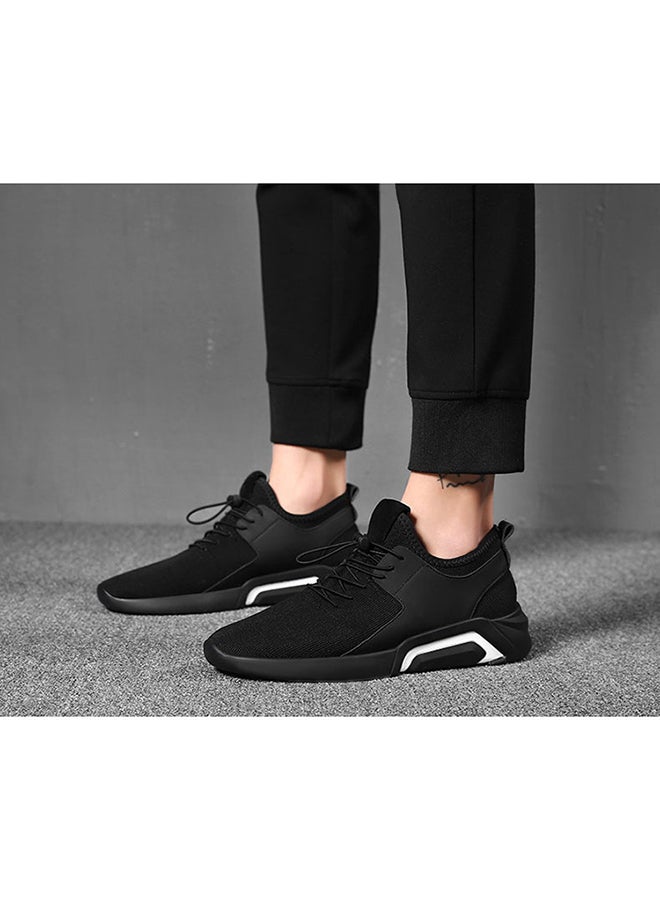 Generic Casual Lace Up Trainers Black  - Image 2