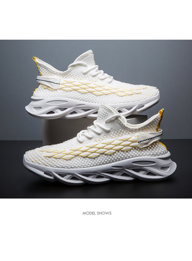 Generic Casual Lace Up Trainers White  - Image 2