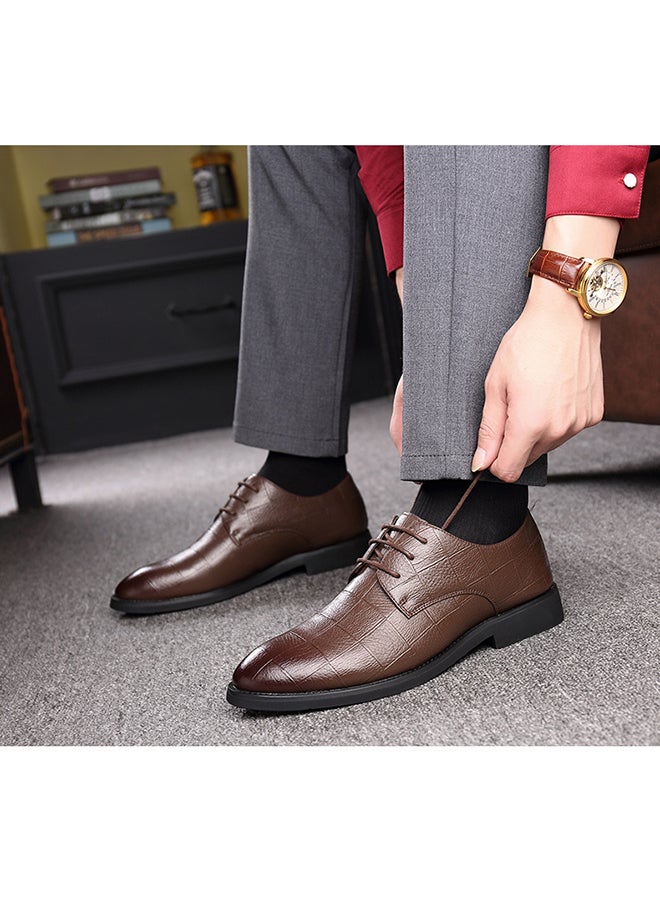Lace Up Formal Shoes Brown  - Image 2