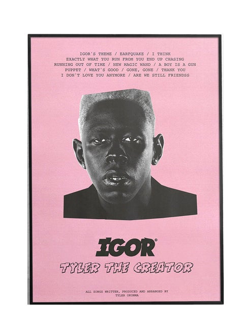 Igor Tyler The Creator Poster With Frame Pink/Black 30x40centimeter
