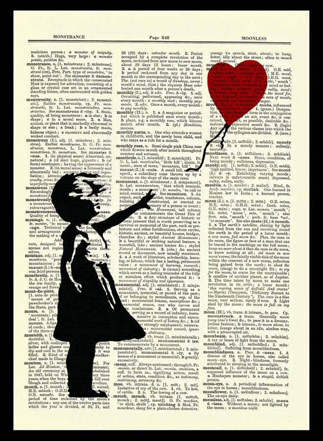 إكسسوارات بومة "ملصق فني مطبوع عليه عبارة "Girl With A Balloon" للفنان بانكسي مع إطار" متعدد الألوان 30x40سم 