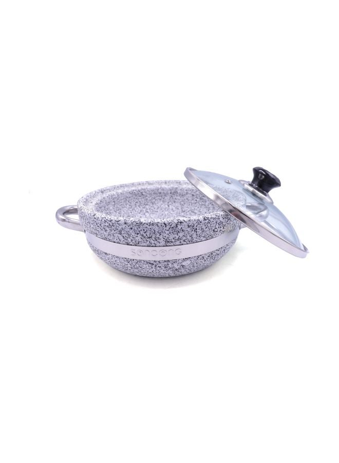 Bin-Shihoun-Abomar 2-Piece Stone Bowl With Lid Grey/Black/Clear 26x9cm  - Image 3
