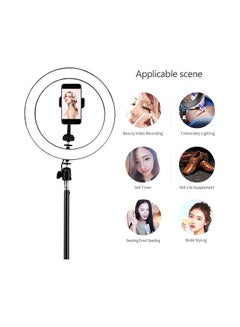 Womdee Selfie Ring Light With Tripod Stand Black  - Image 4