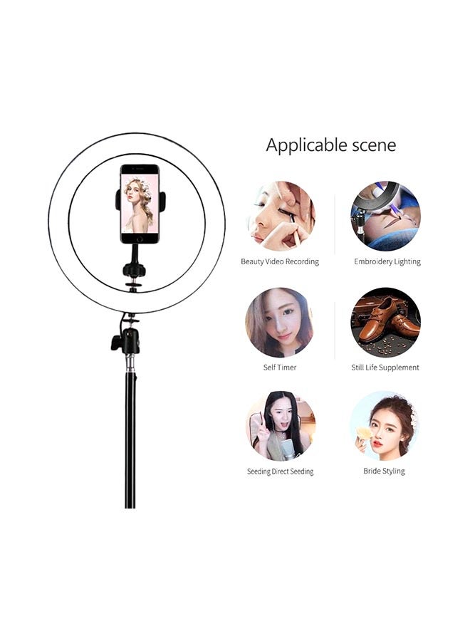 Womdee - Selfie Ring Light With Tripod Stand Black - Image 1