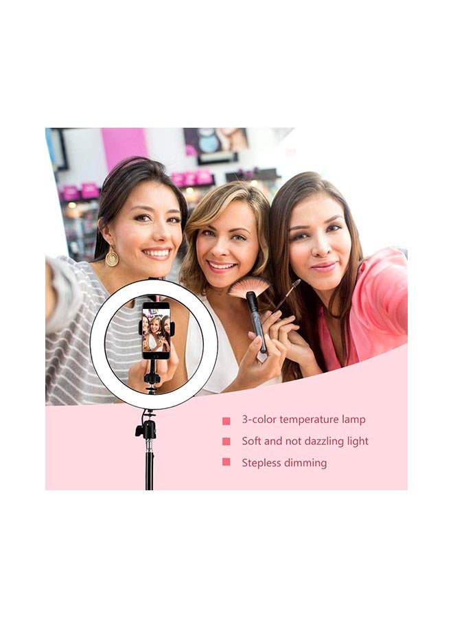 Womdee - Selfie Ring Light With Tripod Stand Black - Image 1