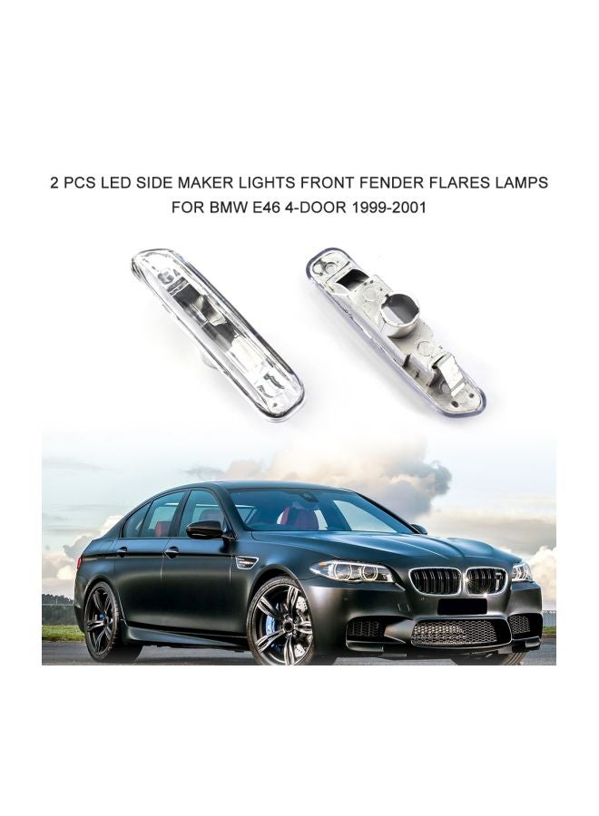 Generic 2-Piece Replacement Turn Signal LED Lamp For BMW E46 1999-2001  - Image 2