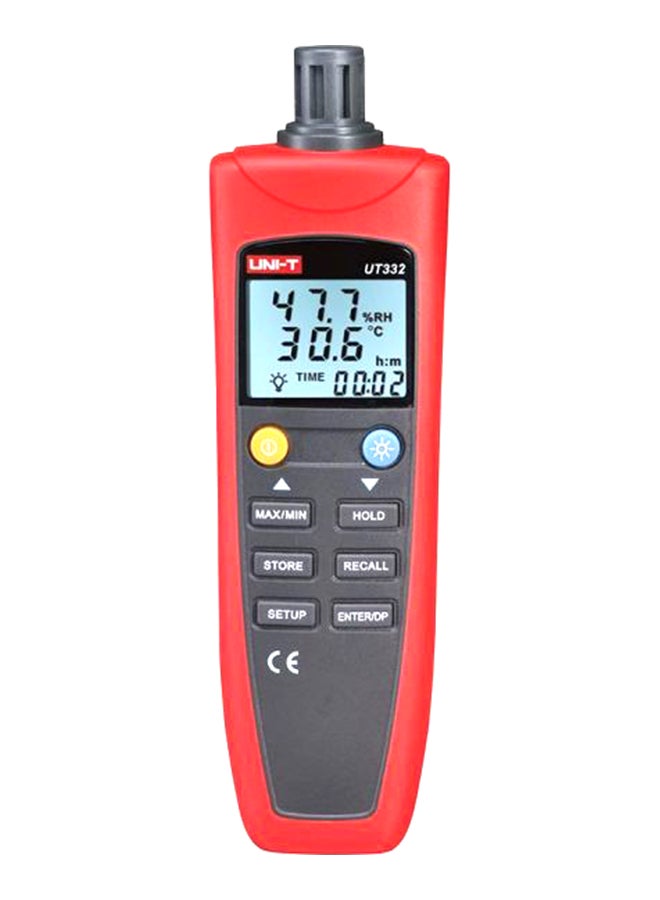 UNI-T Digital Hygrometer Black/Red
