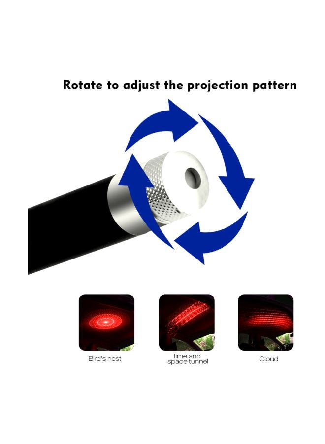 Generic - Car Roof USB Night Galaxy LED Lamp - Image 1