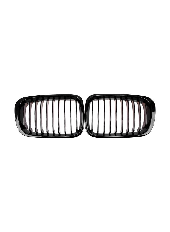 Generic 2-Piece Replacement Front Bumper Hood Kidney Grille For BMW 3-Series E46 4-Door 1998-2001  - Image 1