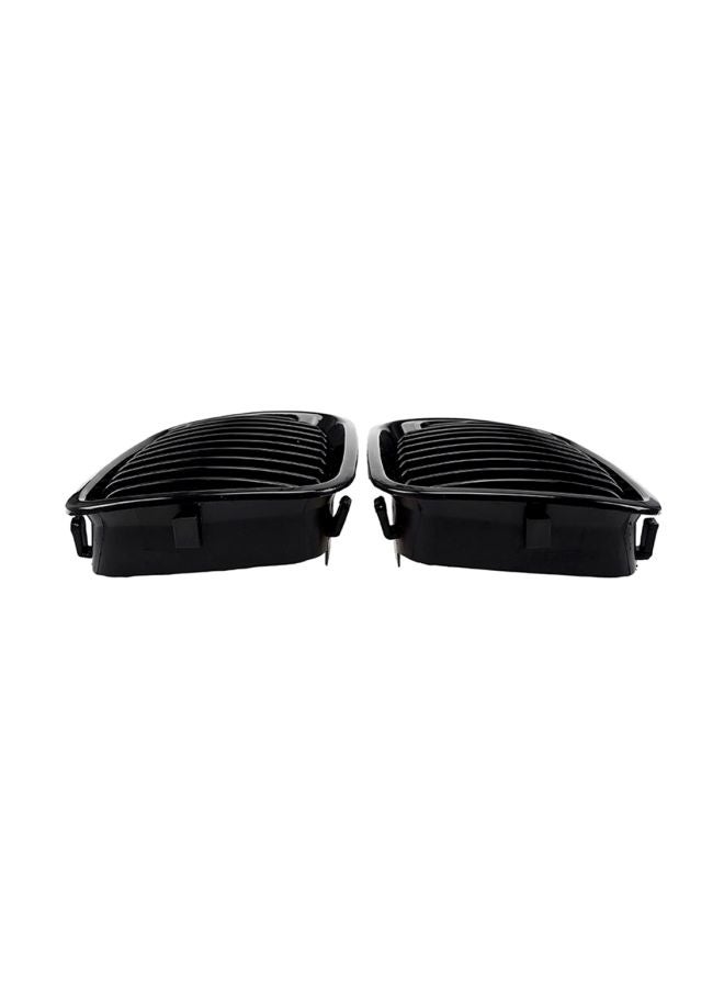 Generic 2-Piece Replacement Front Bumper Hood Kidney Grille For BMW 3-Series E46 4-Door 1998-2001  - Image 4
