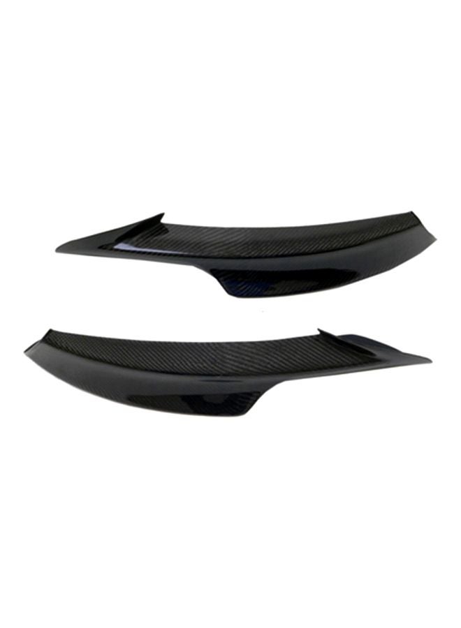 Generic 2-Piece Carbon Fiber Front Bumper Splitter Lip  - Image 1