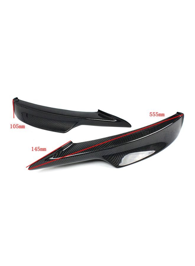Generic 2-Piece Carbon Fiber Front Bumper Splitter Lip  - Image 2