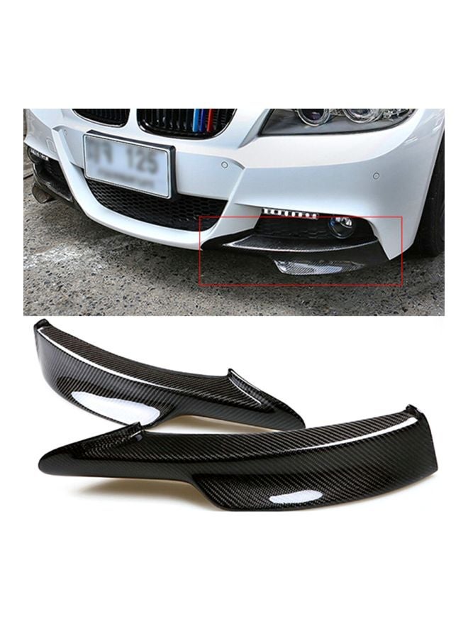 Generic 2-Piece Carbon Fiber Front Bumper Splitter Lip  - Image 3
