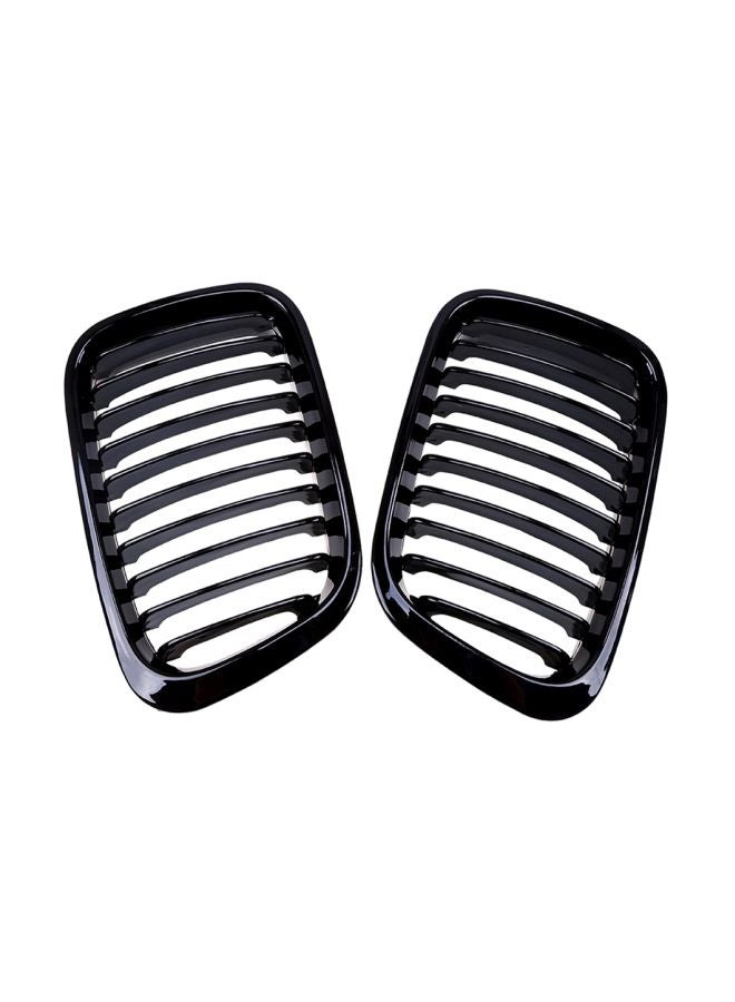 Generic 2-Piece Replacement Front Bumper Hood Kidney Grille For BMW 3-Series E46 4-Door 1998-2001  - Image 3