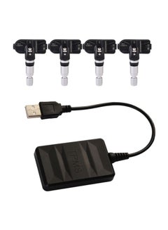 USB Tire Pressure Monitor For Android Navigation With 4 Sensor Set