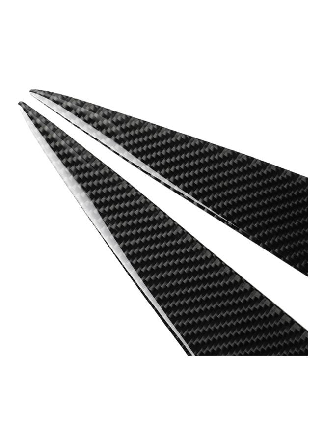 2-Piece Carbon Fiber Headlight Eyebrow Eyelids For BMW F10 5 Series 2010-2013 - Image 4