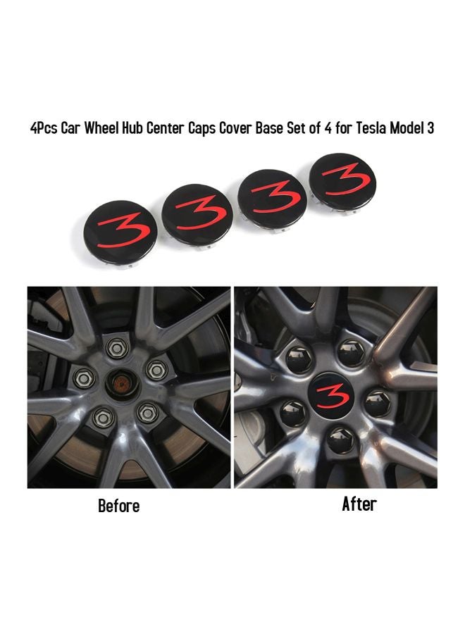 Generic 4-Piece Car Wheel Cap Cover For Tesla Model 3  - Image 5