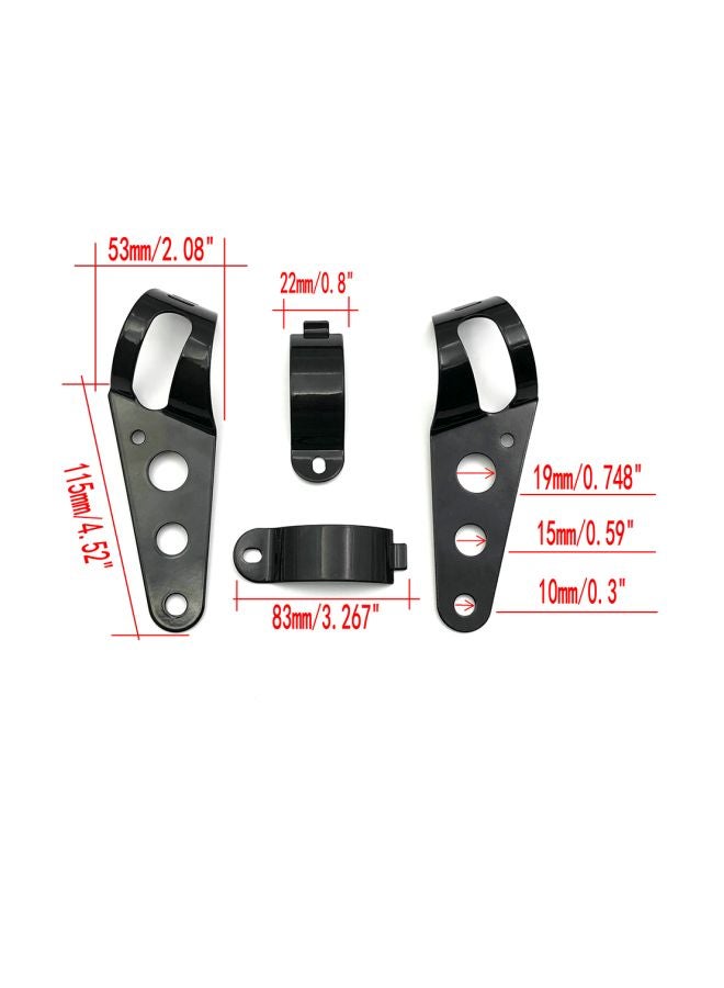 Generic Universal Headlight Mount Brackets Fork Ear  - Image 2