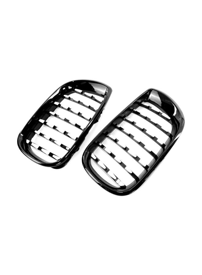 Generic 2-Piece Semi-Plating Front Kidney Grille Fit For BMW E46 3 Series 320i/325i/330xi/325xi  - Image 2