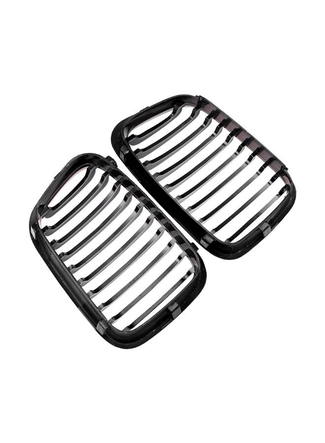 Generic 2-Piece Replacement Front Bumper Hood Kidney Grille For BMW 3-Series E46 4-Door 1998-2001  - Image 2