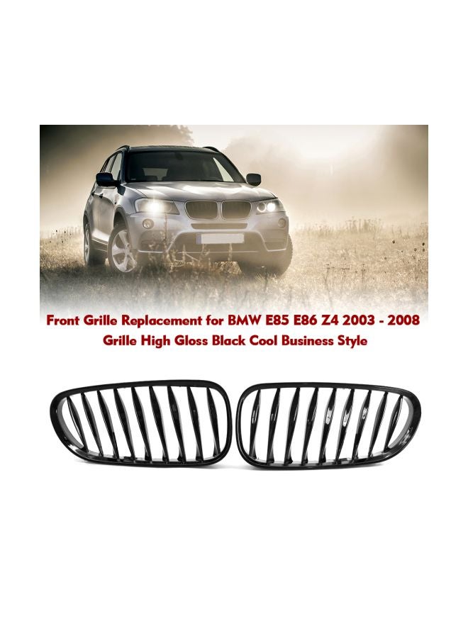 ماركة غير محددة شبكة أمامية بديلة من قطعتين لسيارة BMW E85 E86 Z4 2003-2008  - Image 2