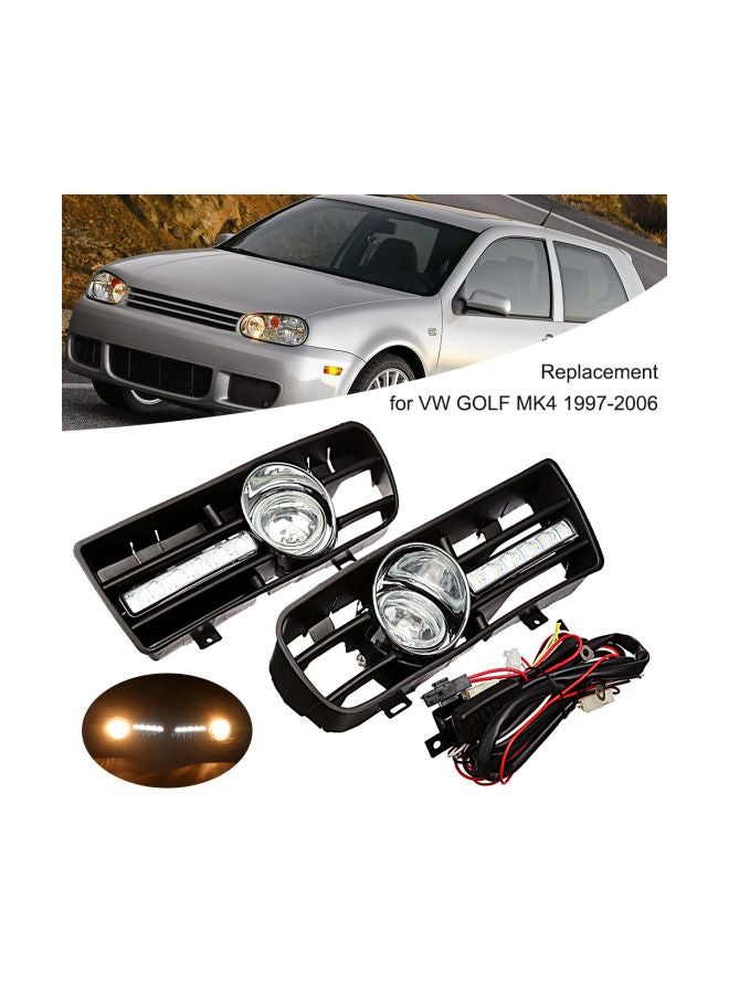 Generic 2-Piece Replacement Front Bumper Lower Grille Set For VW GOLF MK4  - Image 5