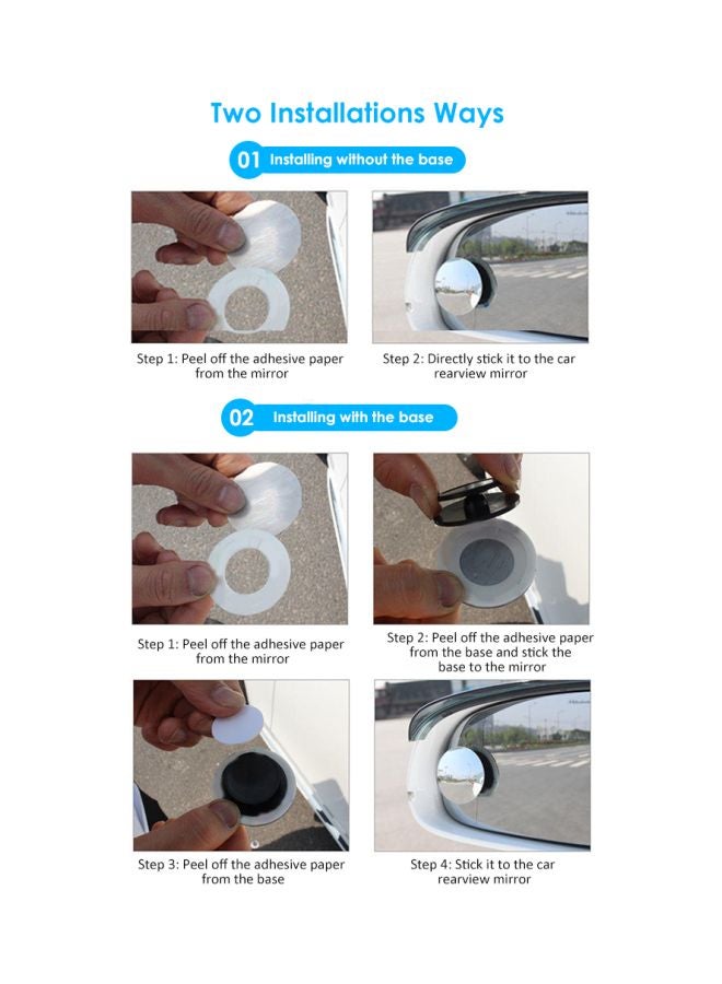 Generic 2-Piece Rear View Mirror Set  - Image 3