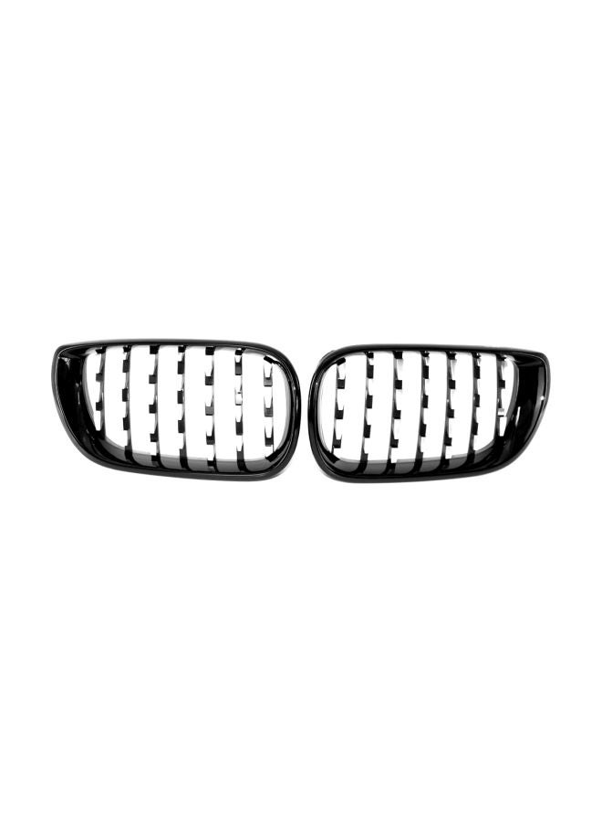 Generic 2-Piece Semi-Plating Front Kidney Grille Fit For BMW E46 3 Series 320i/325i/330xi/325xi  - Image 3