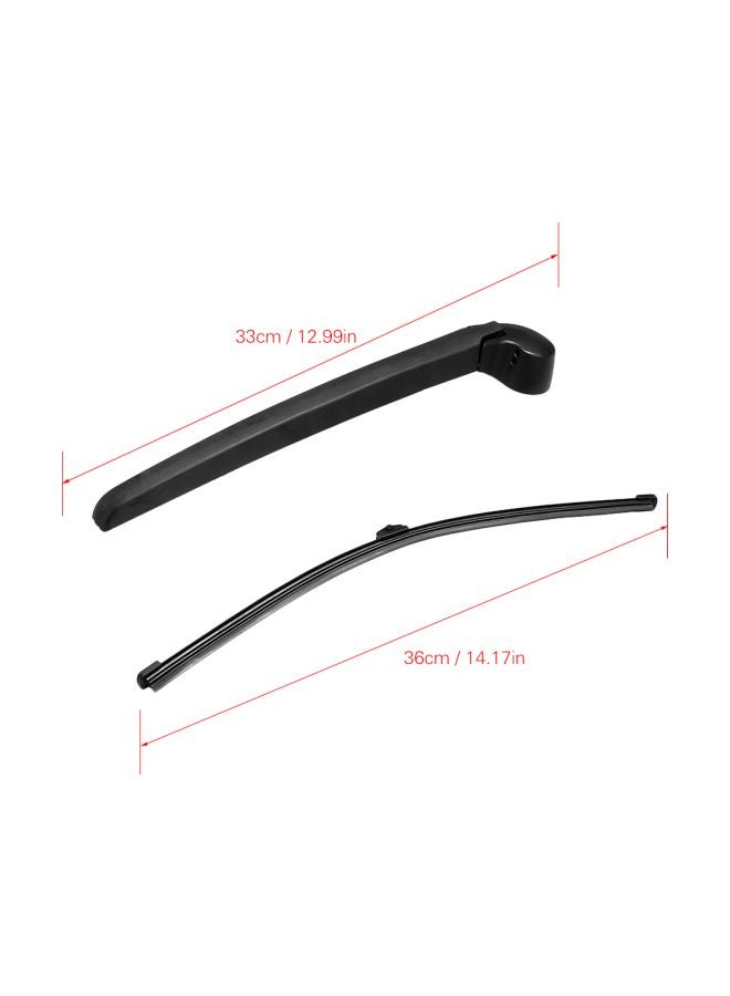 Generic 2-Piece Rear Window Wiper Blade For Audi A4 B8 Avant 08-13 Replacement Set  - Image 2